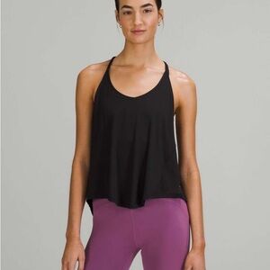 Lululemon Modal Silk Yoga Tank Top - Size 4 - Black